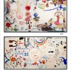 Mural by my Grandkids--10-years-apart.
