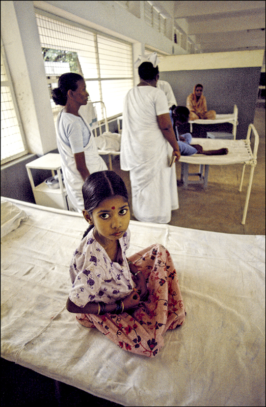 India-Girl in rural hospital